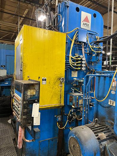 Used APEX 10 TON 30 INCH DUAL STATION TABLE UP VERTICAL BROACHING MACHINE