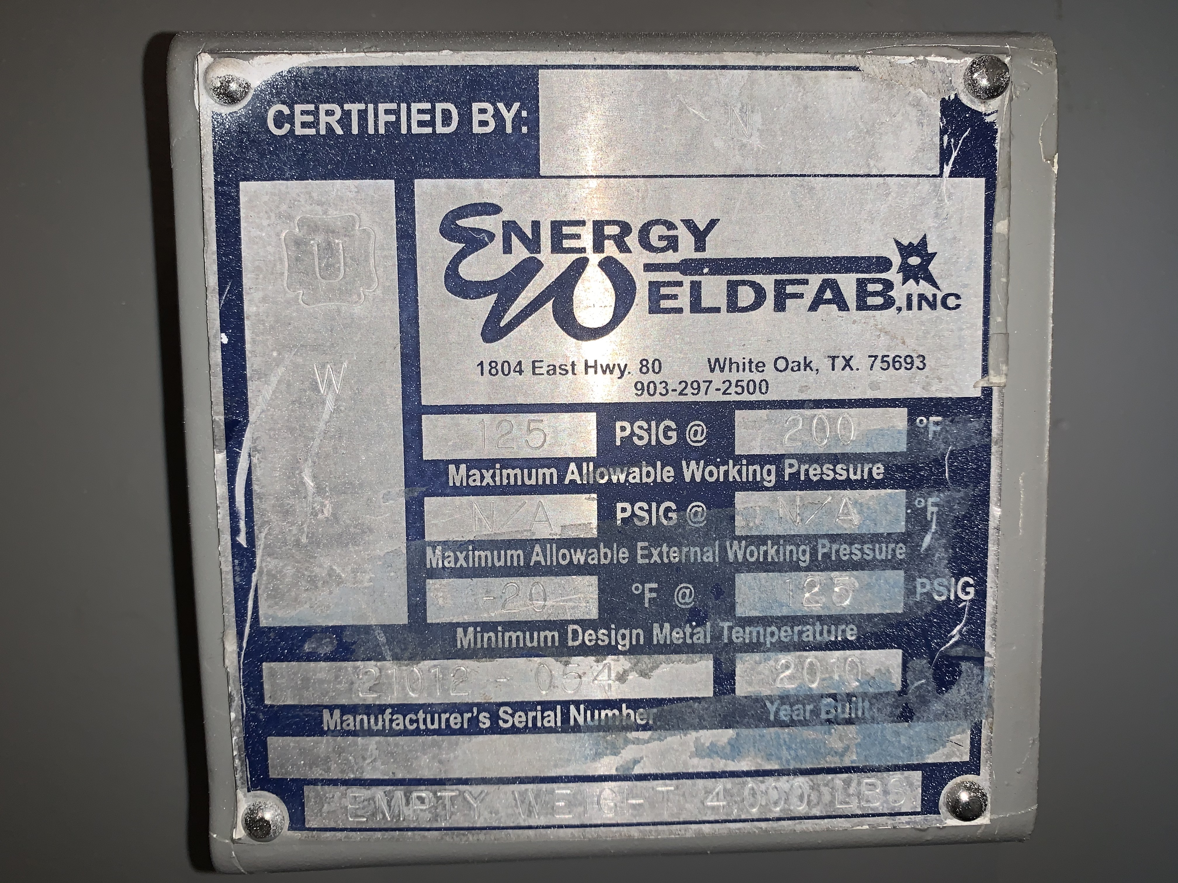 Used Heater Treater, Horizontal, 36"x10', 125#