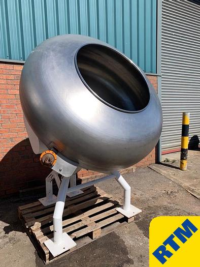 Used (2) Stainless Steel Coating Pans