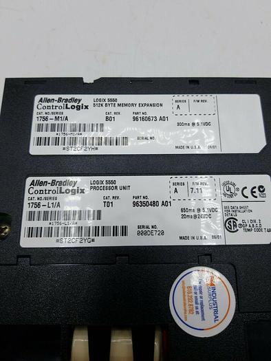 Used Allen Bradley 1756-L1/A, 1756-M1/A