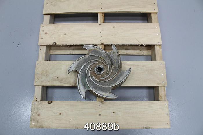 Used Goulds 3196 4x6x13 6-Vane, 12.4375 CF8M Impeller #40889