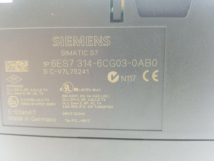 Used Siemens 6ES7 314-6CG03-0AB0