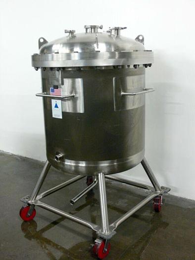 Used Precision 500 Liter 316L Stainless Steel Reactor / Pressure Vessel Rated 60 PSI