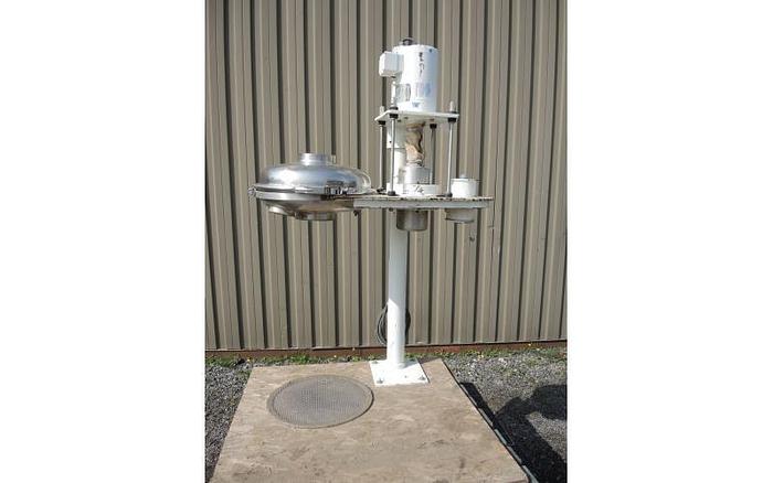 Used USED ANDRITZ SCREEN, 17" DIAMETER, STAINLESS STEEL, PEDESTAL MOUNTED VIBRATORY SCREENER