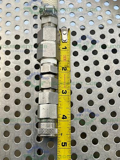 Used SF Medical  CW100 Neutrasil Silicone 129" Hose w/ Compression Fitting to Threaded