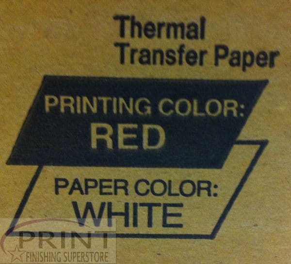 Varitronics Fuji Red On White Transfer Plus Paper 23" - 968792