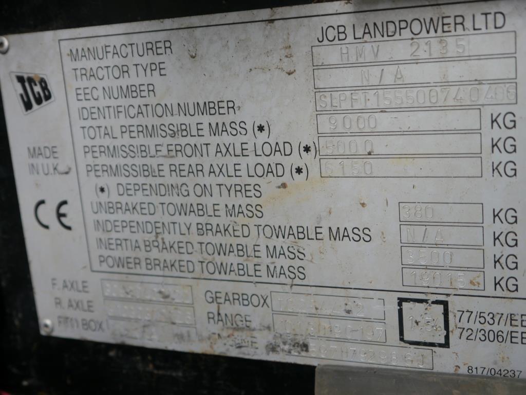 Used JCB Fastrac 2135