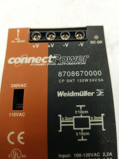 Used Connect Power Weidmuller 8708670000