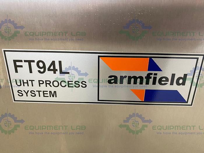 Used Armfield FT94LT HTST/UHT Mini Pilot System Pasteurization Skid w/ Flowmeter