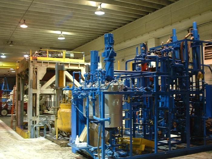 Used Cannon 650-Ton Hydraulic Upward Acting Rim Press