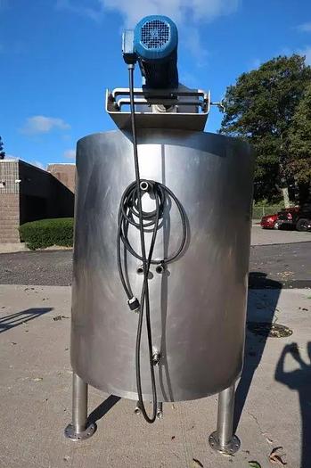 Used 500 GALLON LEE DOUBLE MOTION KETTLE/TANK - 316 S/S - 100 PSI JACKET