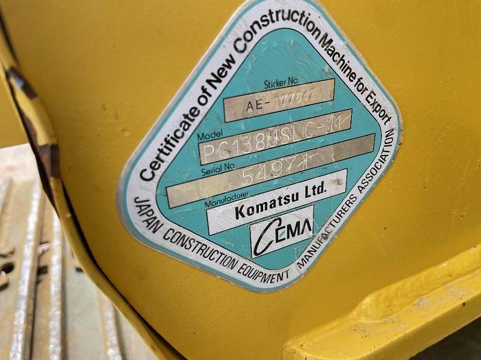 Used 2020 KOMATSU PC138USLC-11
