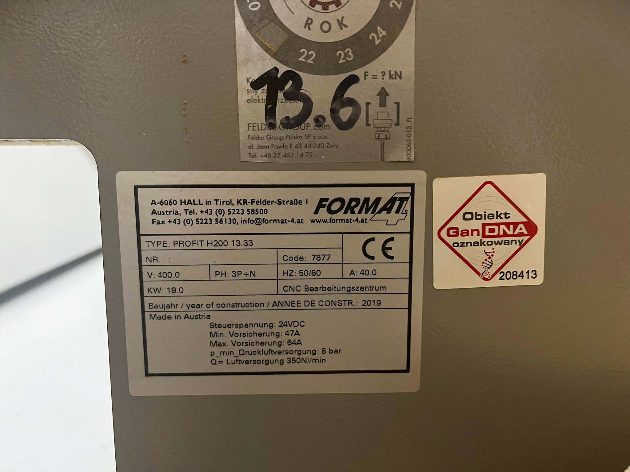 Used Format Profit H 200 - CNC Machining Center - 2019