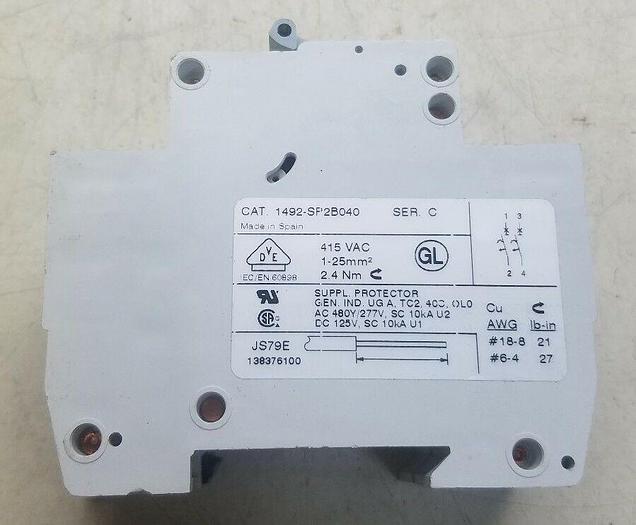 Used ALLEN BRADLEY 1492-SP2B040