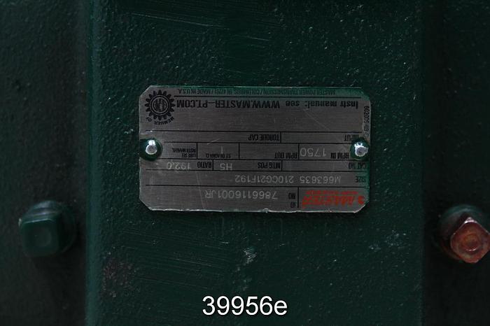 Used Master Gear Drive 192/1 Ratio #39956