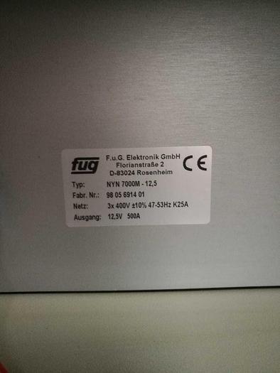 Used FUG NYN 7000M-12,5 Power Supply , Power Supply Unit