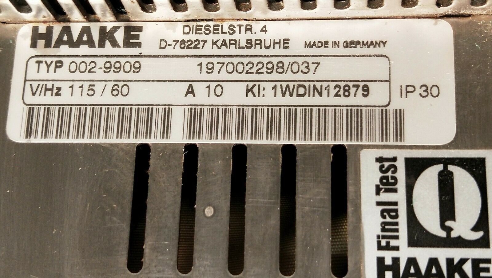 Used Haake C1-W13 Circulating Bath (15L)