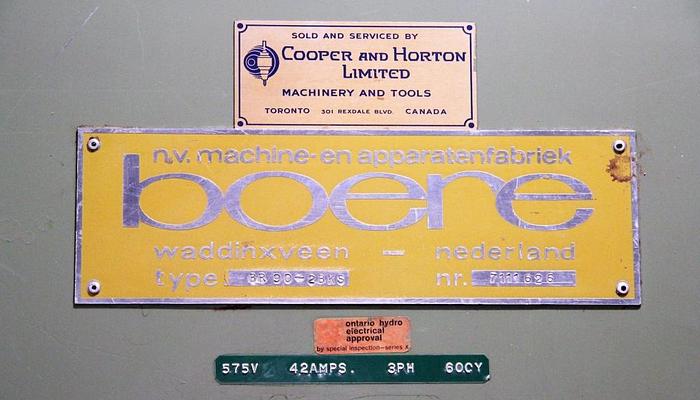 Used *SOLD* Widebelt Sander - Boere BR90-2BKS