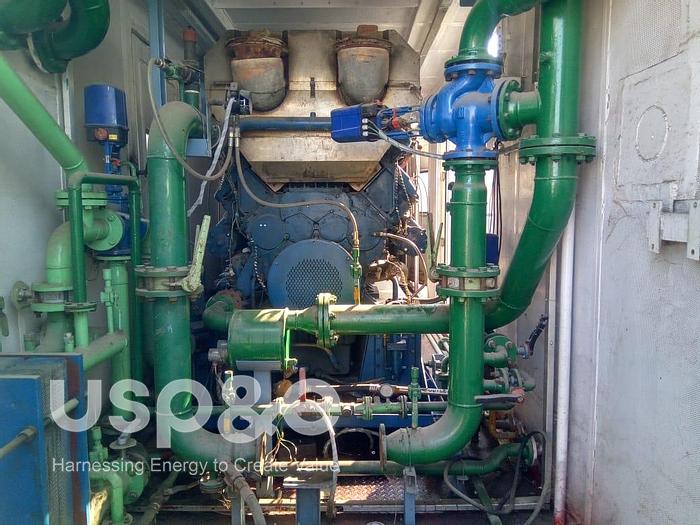 Used 2 MW 2011 Used MWM TCG2020V20 Natural Gas Generator