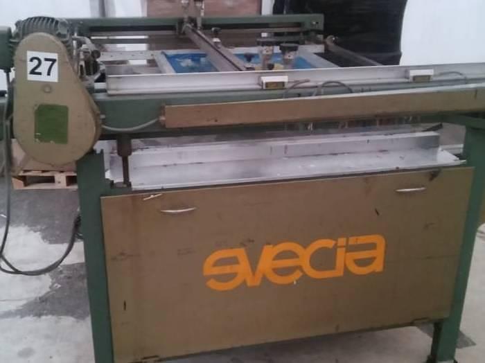 Used Svecia SSMA Semi-automatic screen printing machine (1974)