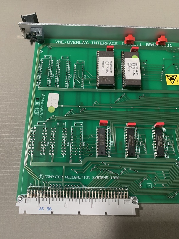 Used Computer Recognition System VME/Overlay Interface Issue 1 Board 8946-0002