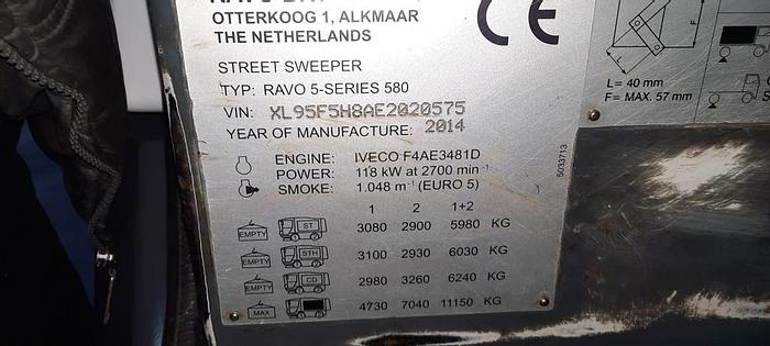 Gebruikt 2015 Ravo 580 STH