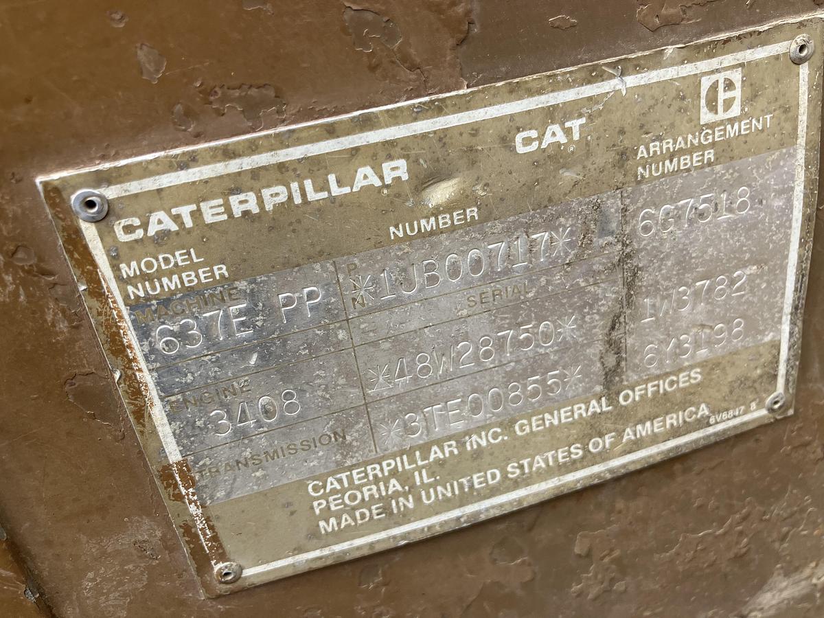 Used Cat 637E PP scraper
