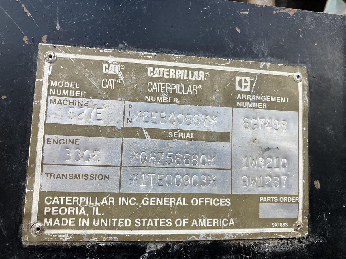 Used Cat 627E PP Scraper