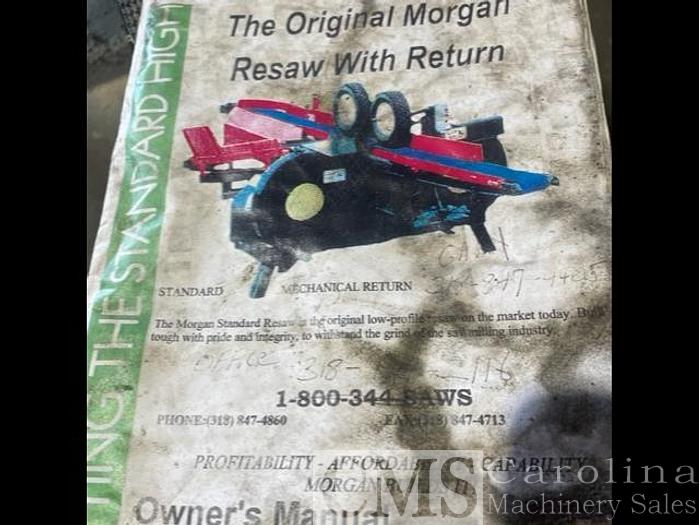 Used Morgan Single Head Resaw with Return