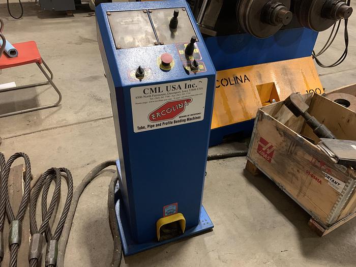 Used Ercolina 4″ x 1/2″ Hydraulic Programmable Angle Roll-Section Bender with 3-Axis Twist Correction
