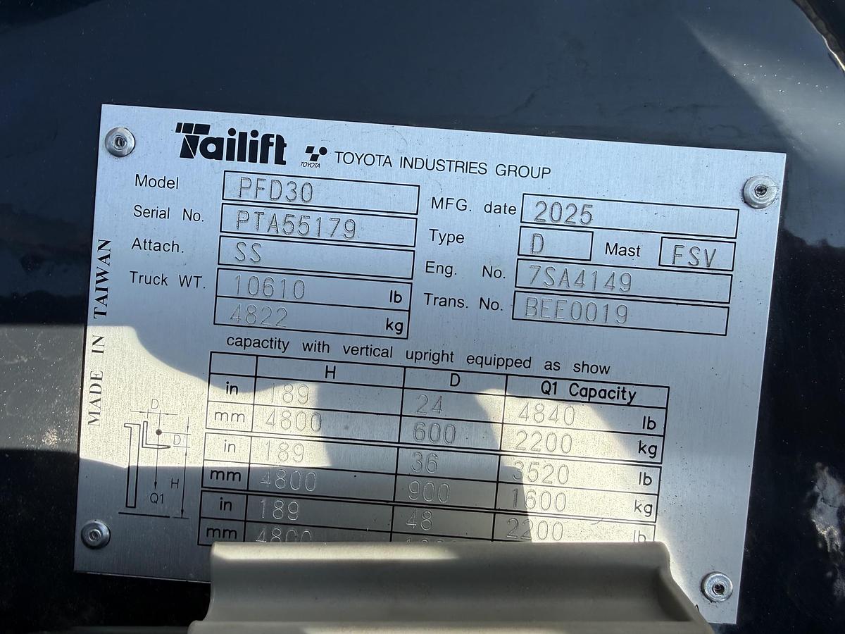 2025 TAILIFT PFD30-SRT