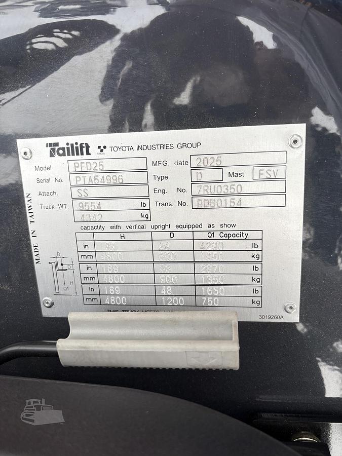 2025 TAILIFT PFD25