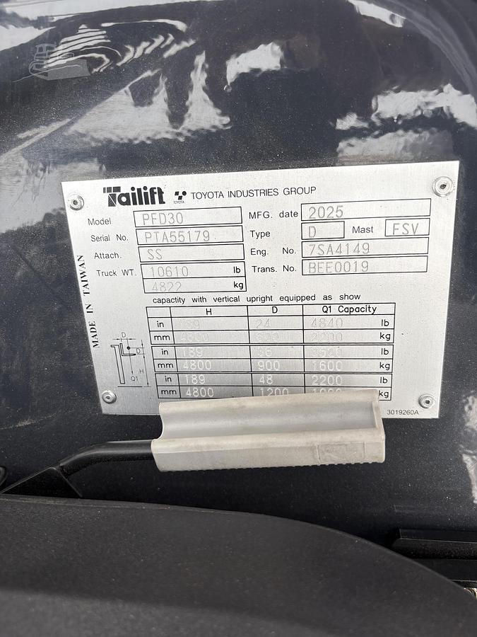 2025 TAILIFT PFD30