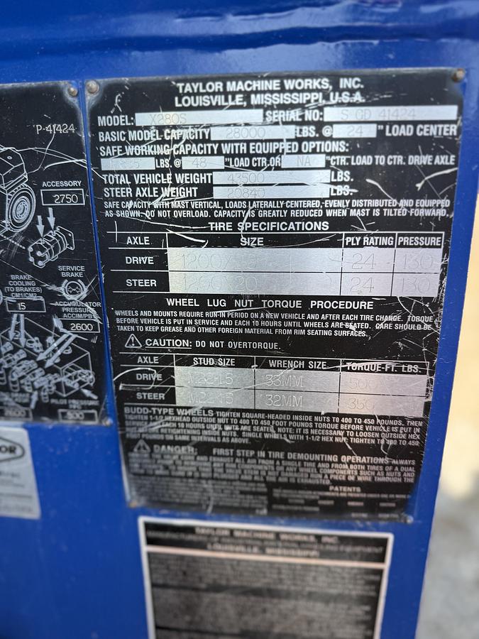 Used 2017 TAYLOR X280S