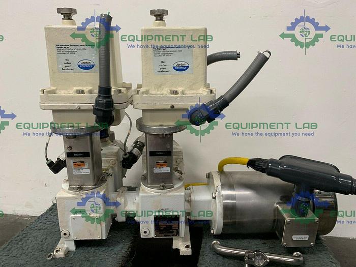 Used Jordan Controls SM1010A Actuators w/ LEWA EK2 Pump & Washdown Duty Motor A2B4BT