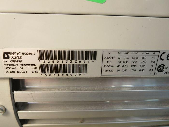 Used Edwards, RV3, Rotary Vane Vacuum Pump, 115/230 VAC, 50/60 HZ, 1 PH, NOT Tested