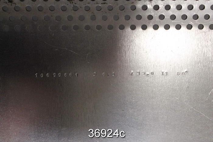 Used Black Clawson Wandel Vibrating Screen Plate, 0.23" (6mm) Holes #36924