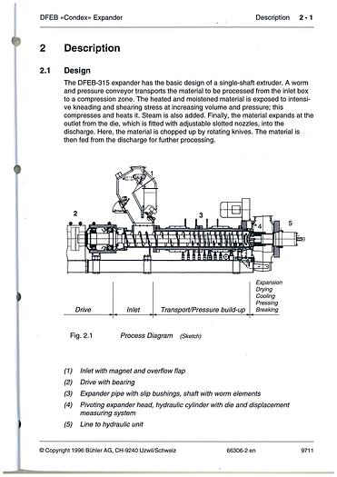 Used CONDEX EXPANDER BUHLER DFEB-315