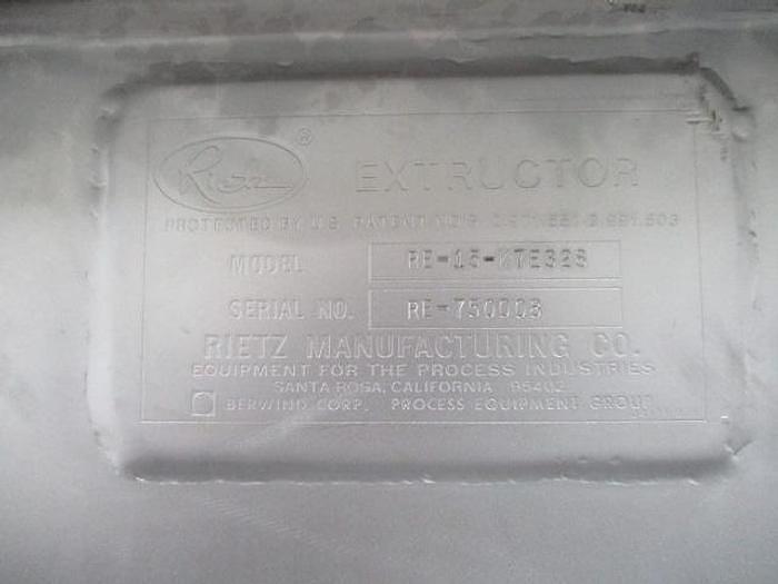 Refurbished REFURBISHED RIETZ EXTRUCTOR - MODEL RE-15 - S/S