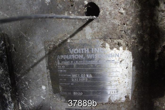 Used Voith VS20 Pressure Screen with 200 HP Motor #37889