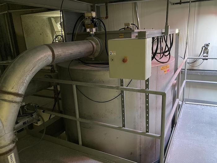 Used Used approximately 390 cu.ft. Stainless Steel Dust Collector
