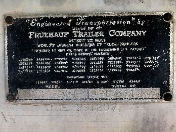 Used Fruehauf 9800 Gallon Fuel Trailer