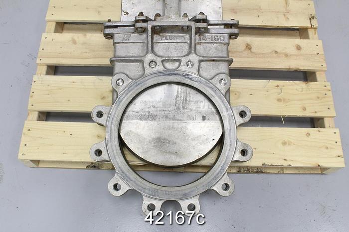 Used Flow Control Componets 83B92 14" Hand Operated Knife Gate Valve #42167