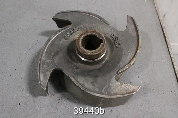 Used Goulds 3175 6x8x14 Pump Impeller, 2/4 Vane, 55924 #39440