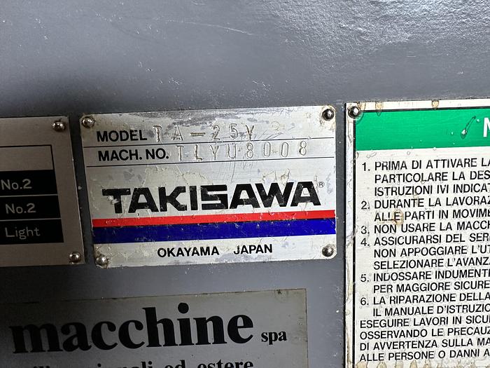 Ottime Tornio Cnc TAKISAWA TA 25 Y BT