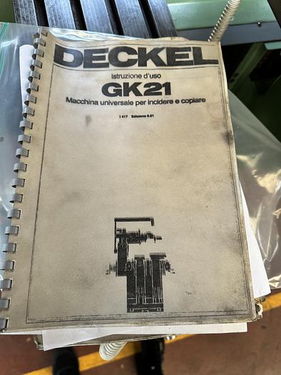 Ottime Pantografo DECKEL GK 21