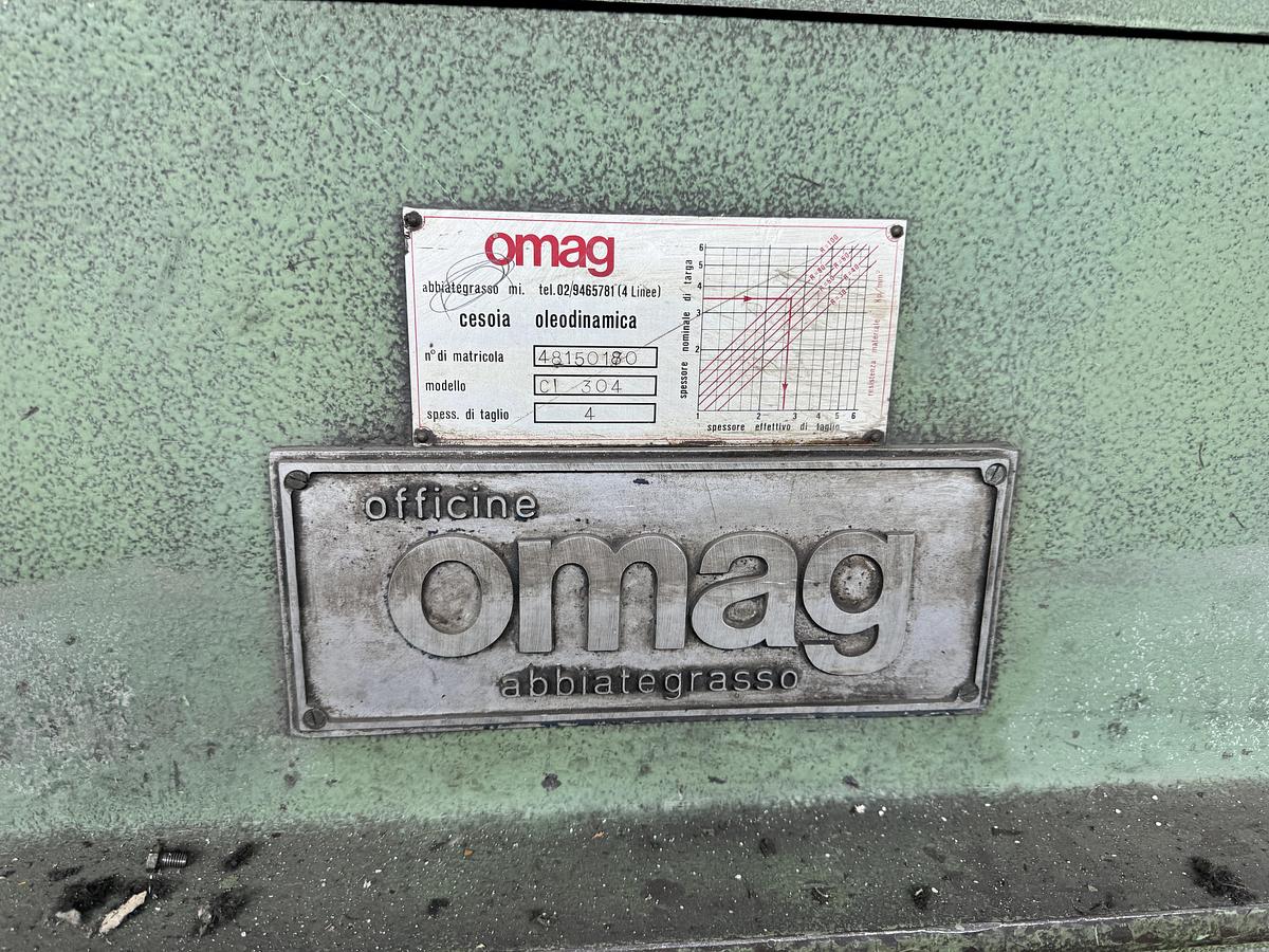 Buone Cesoia a Ghigliottina Oleodinamica OMAG CI 304