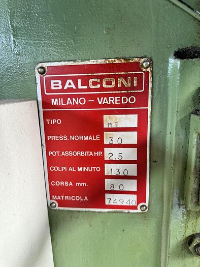 Usato Pressa Eccentrica BALCONI MT 30