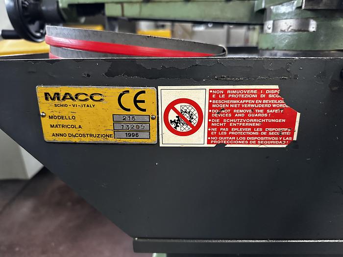 Buone Segatrice a Nastro Manuale MACC SPECIAL 215