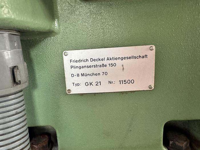 Ottime Pantografo DECKEL GK 21